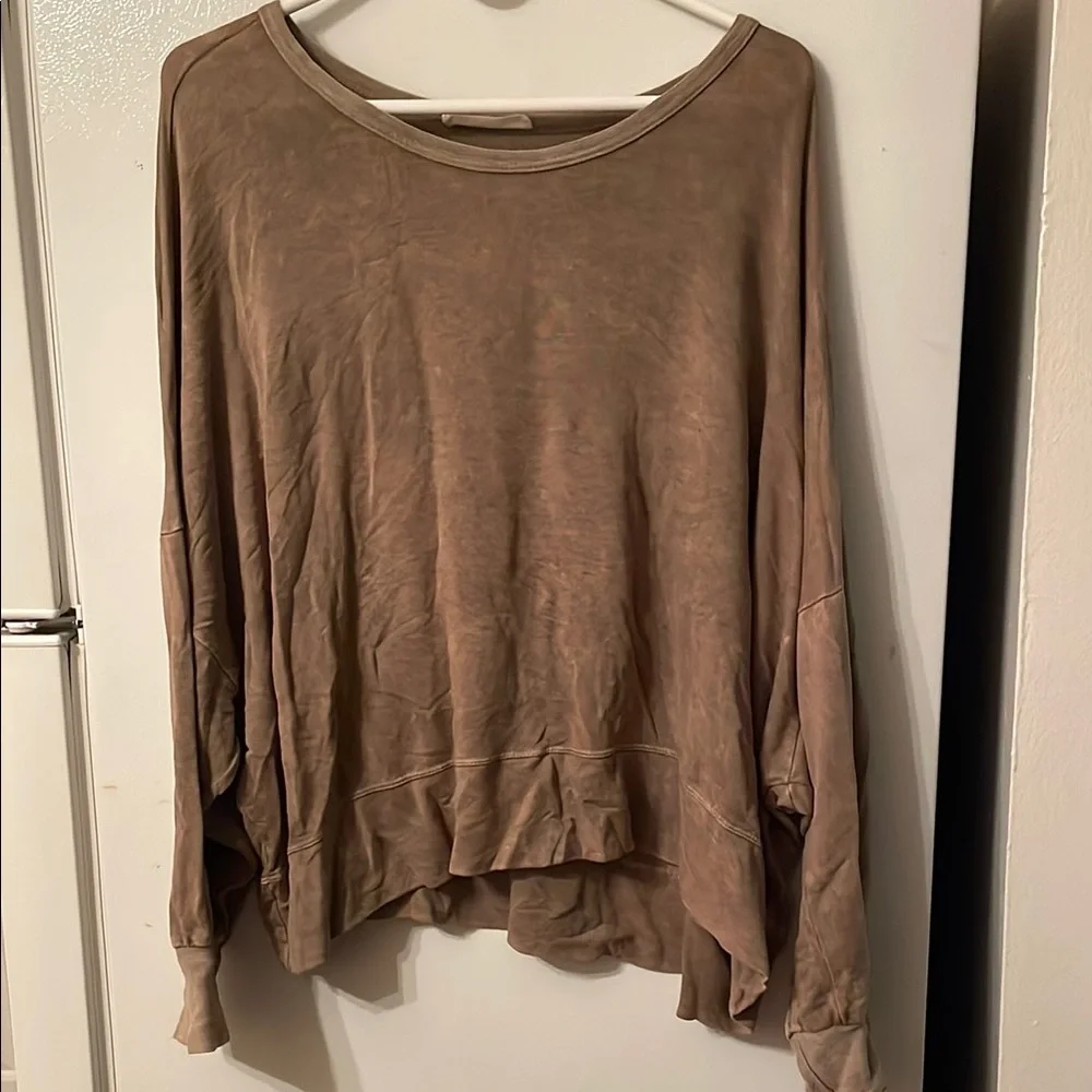 Honey Belle Brown‎ Oversized Long Sleeve Medium